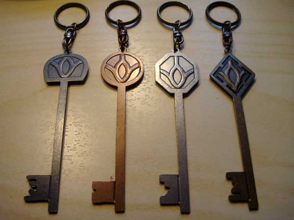 réplicas das chaves da mansão spencer